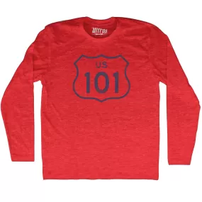 101 Road Sign Adult Tri-Blend Long Sleeve T-shirt