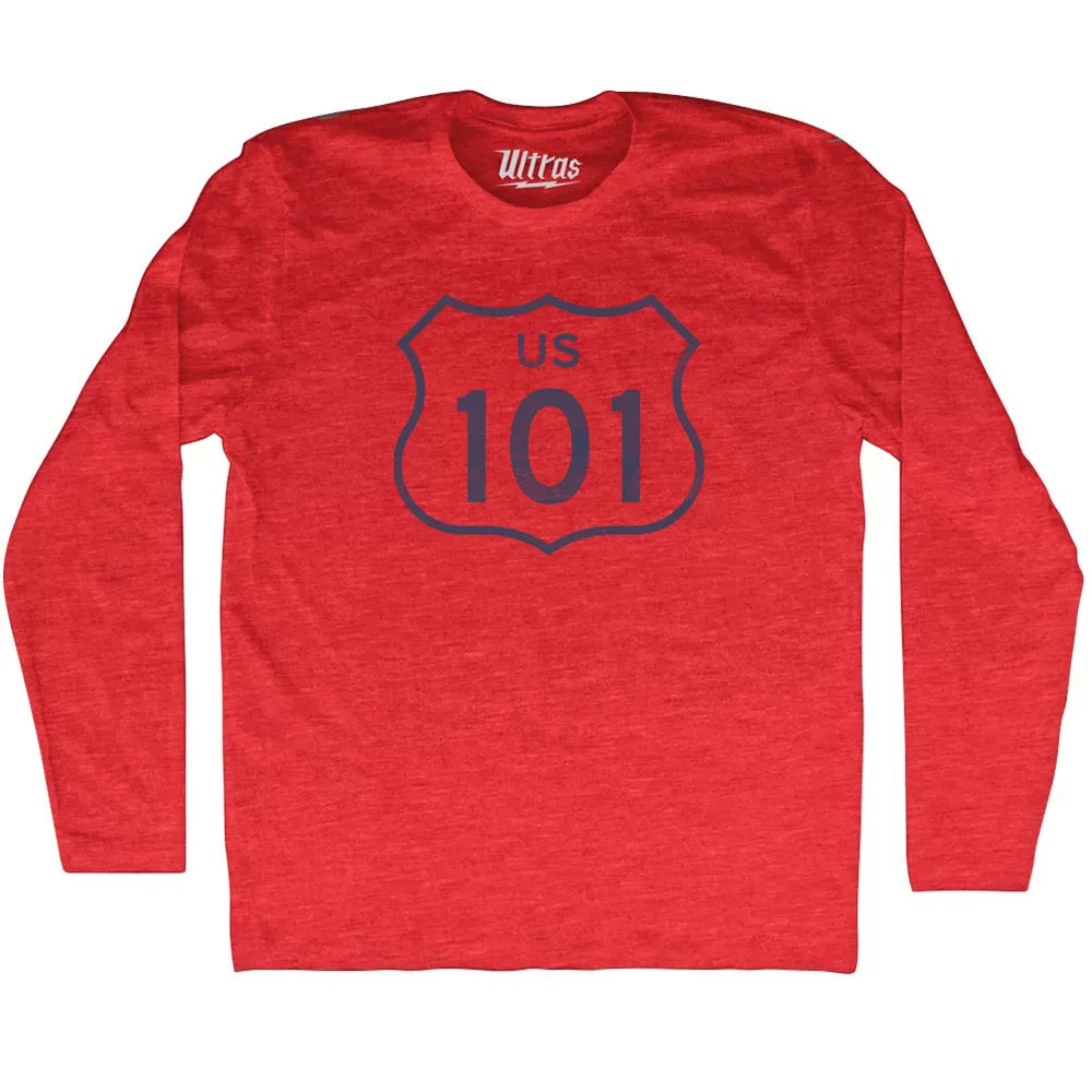 101 Road Sign Adult Tri-Blend Long Sleeve T-shirt