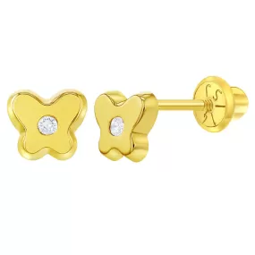 14k Classic Butterfly Stud