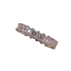 14KT W/G Princess Cut Diamond Eternity Band