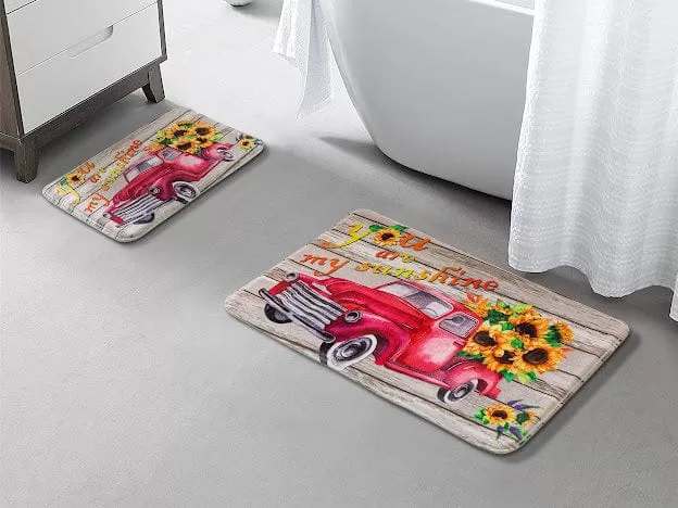 2 piece WESTERN BATH MAT SET