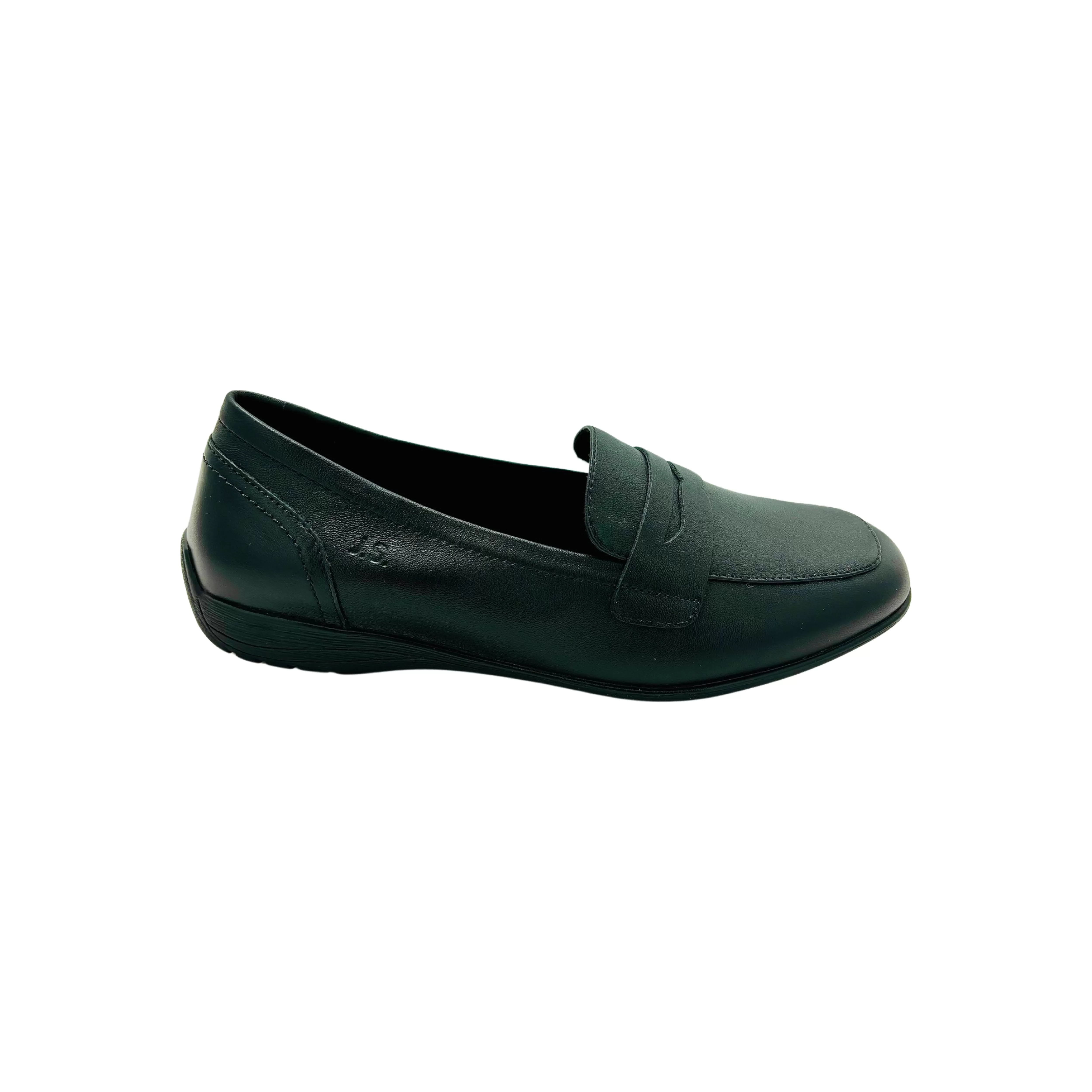 74822 Black Leather Loafer