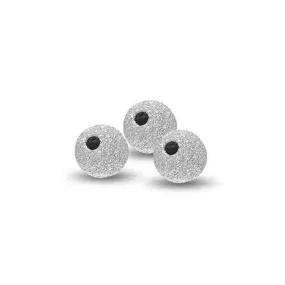 .925 Sterling Silver Stardust Round Bead - 5mm (1 Piece)