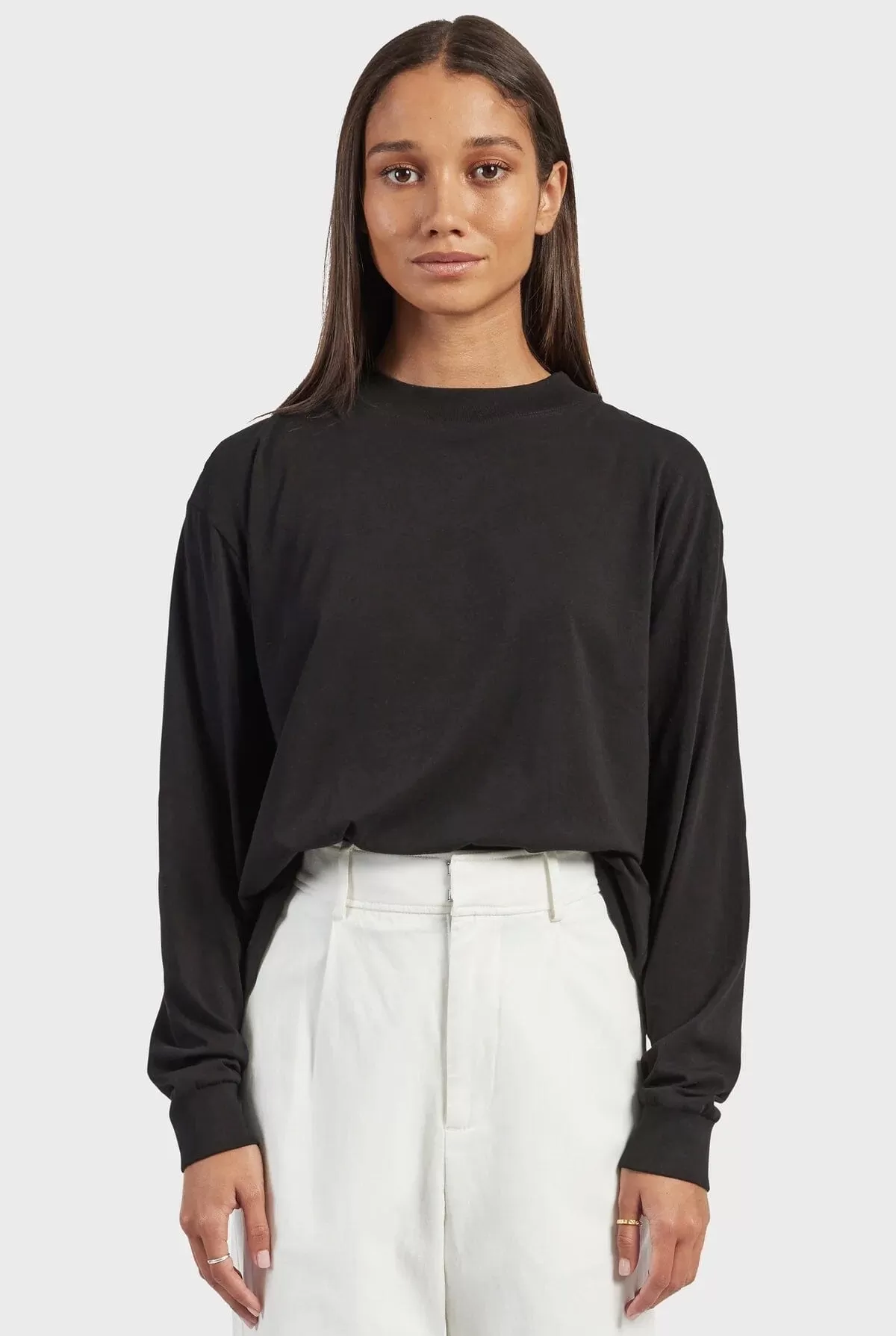 Academy Brand Women Annie Long Sleeve Tee - Black