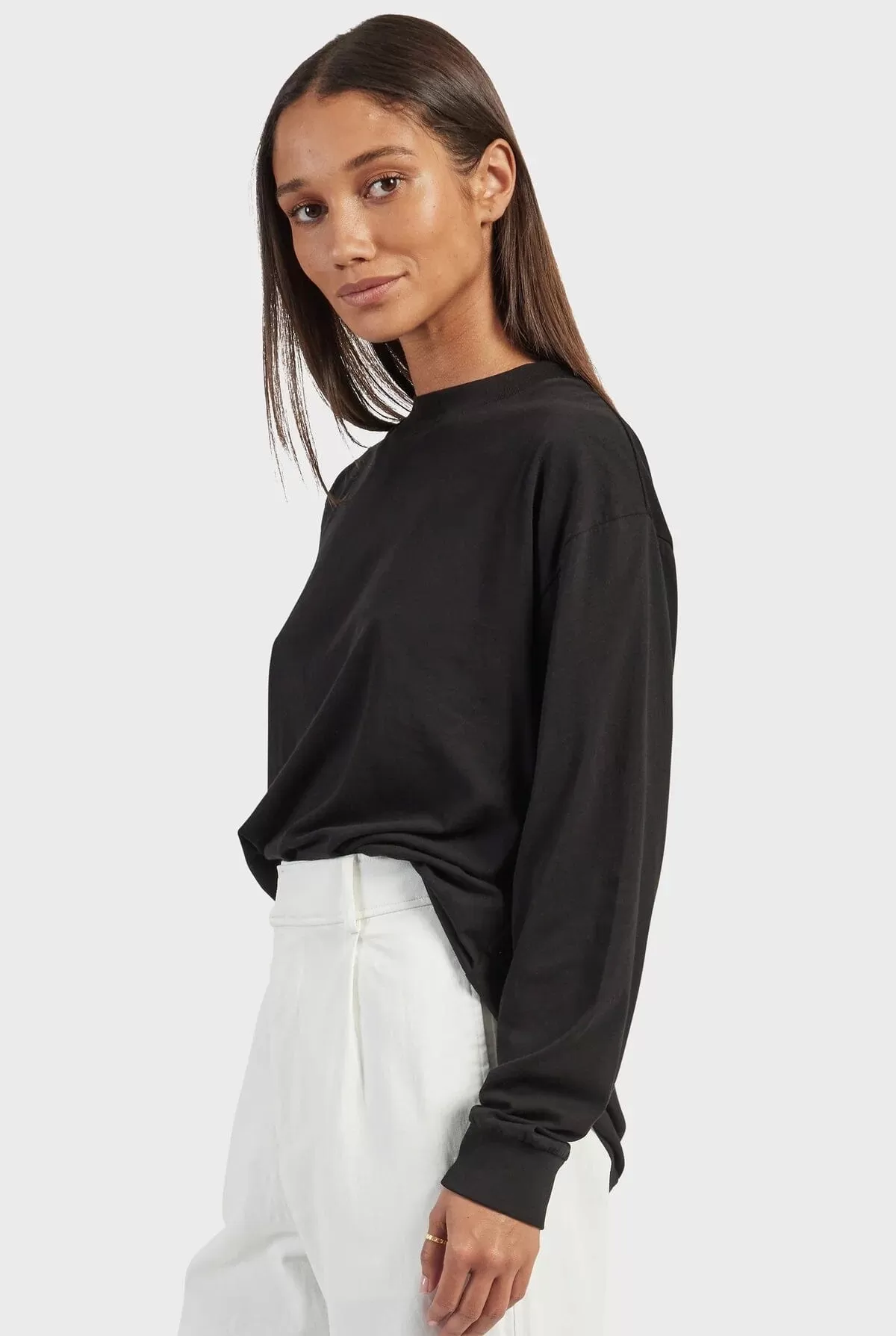 Academy Brand Women Annie Long Sleeve Tee - Black