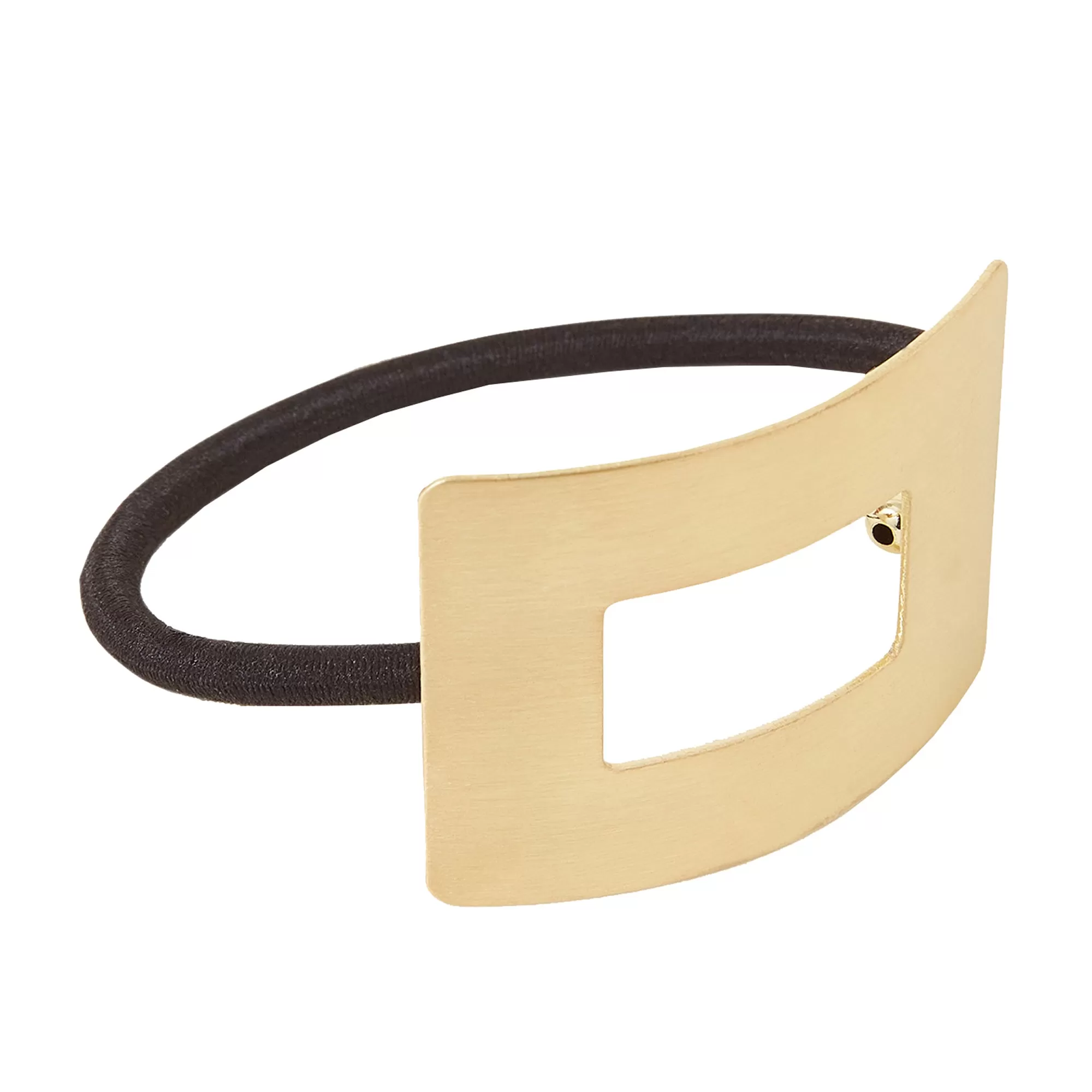 Accessorize London Rectangular Gold Metal Hairband