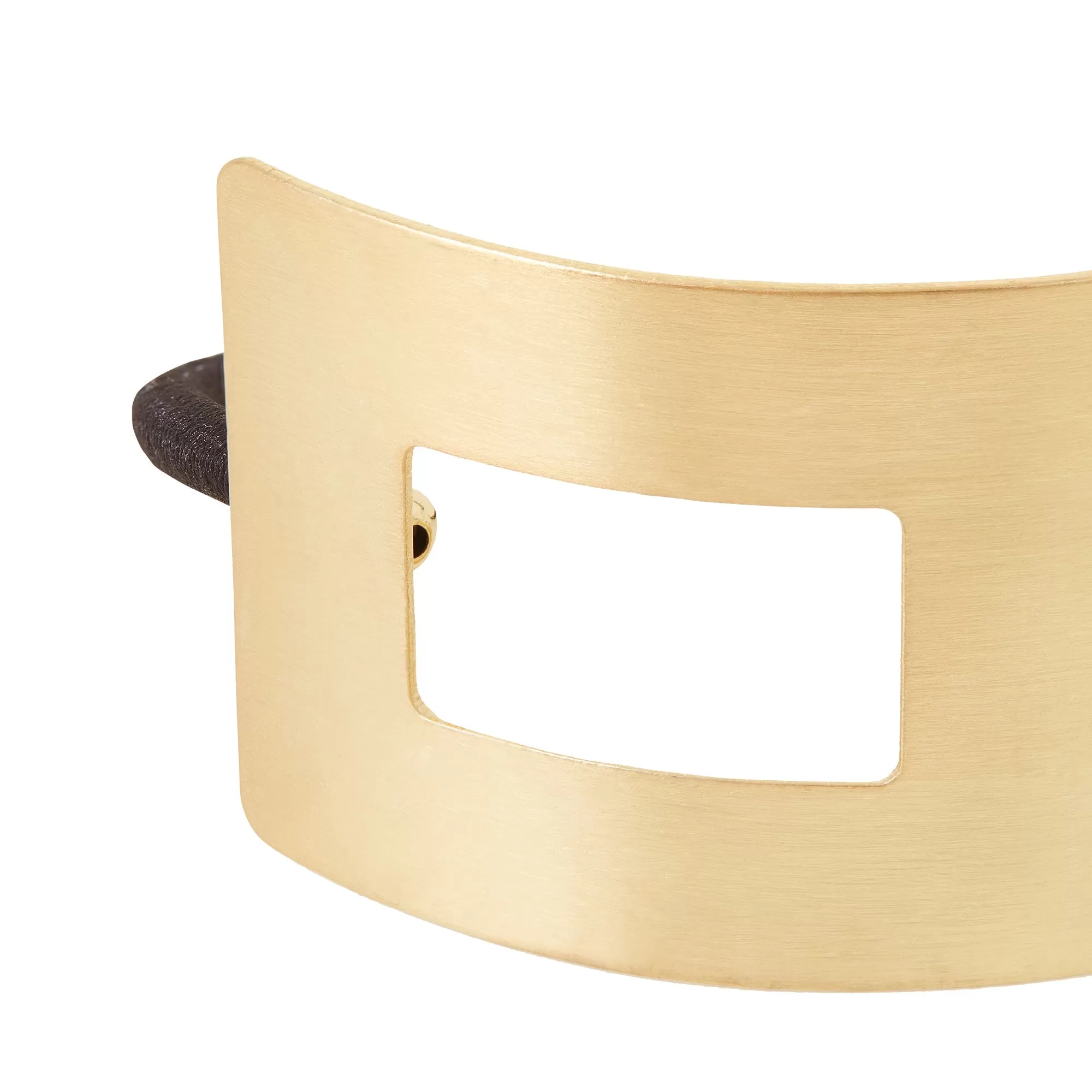 Accessorize London Rectangular Gold Metal Hairband