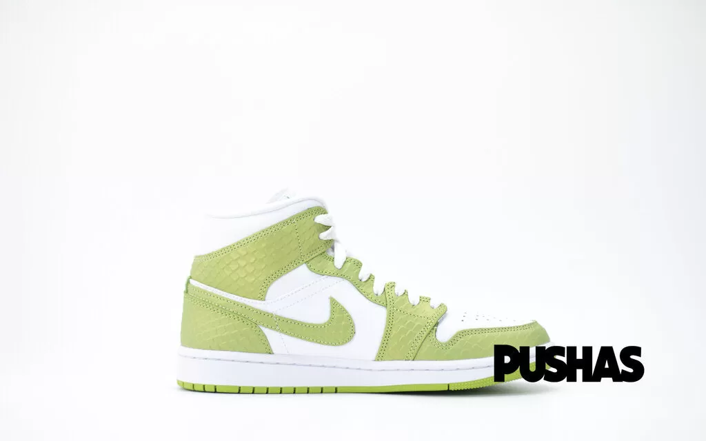 Air Jordan 1 Mid 'Green Python' Women's (2022)