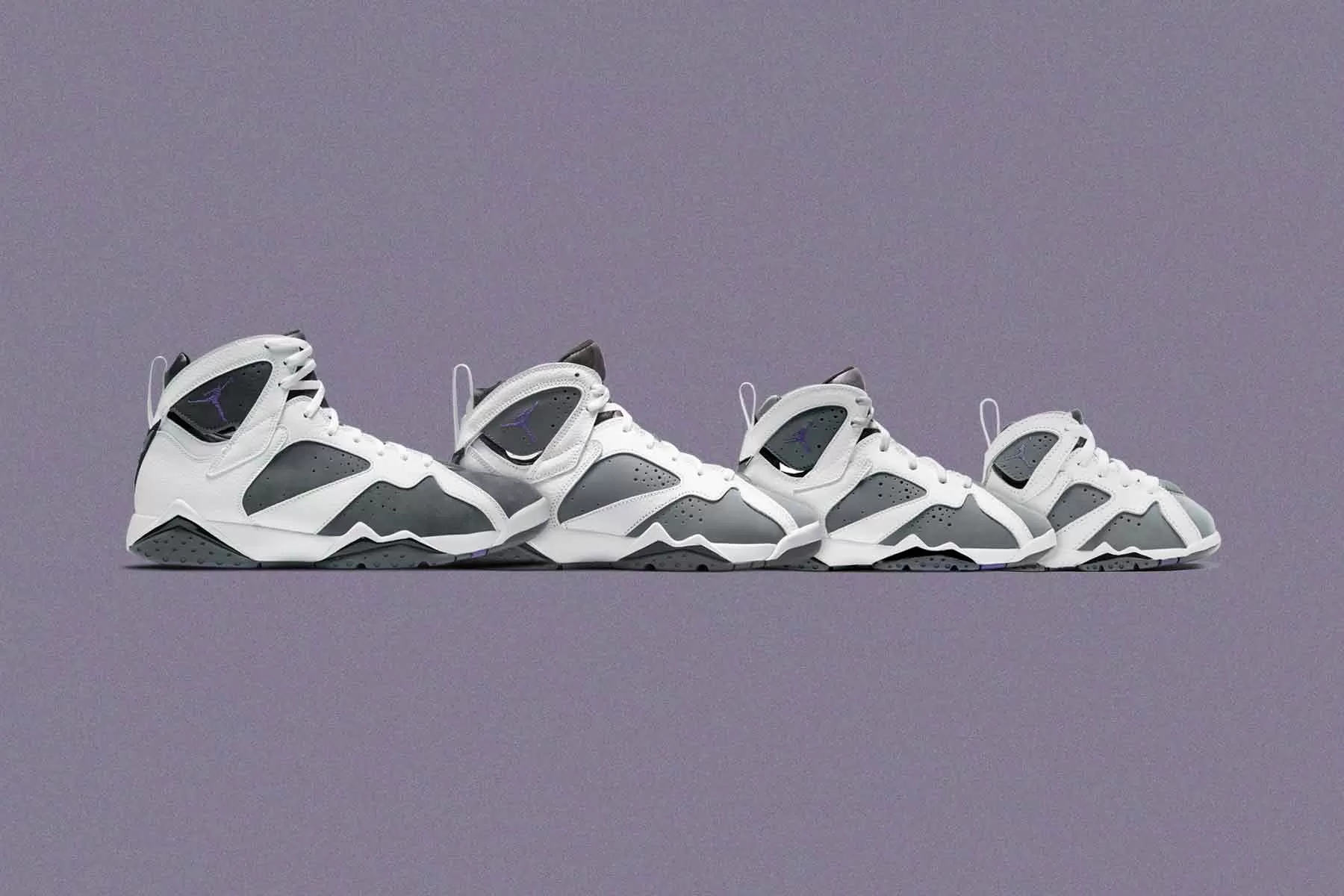 Air Jordan 7 Retro "Flint" - White/Varsity Purple