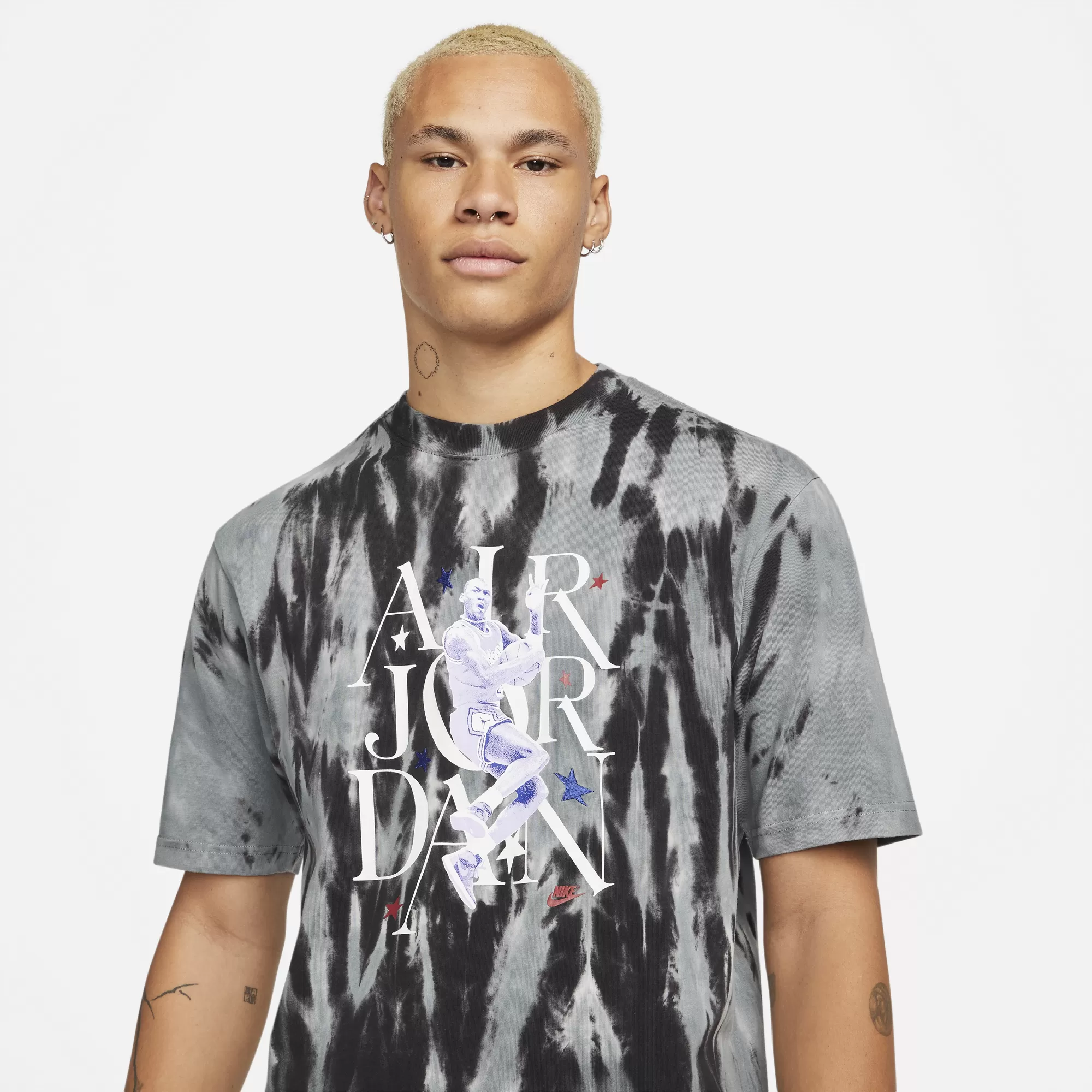 Air Jordan Mens Jordan Sport DNA '85 T-Shirt 'White/Multi'