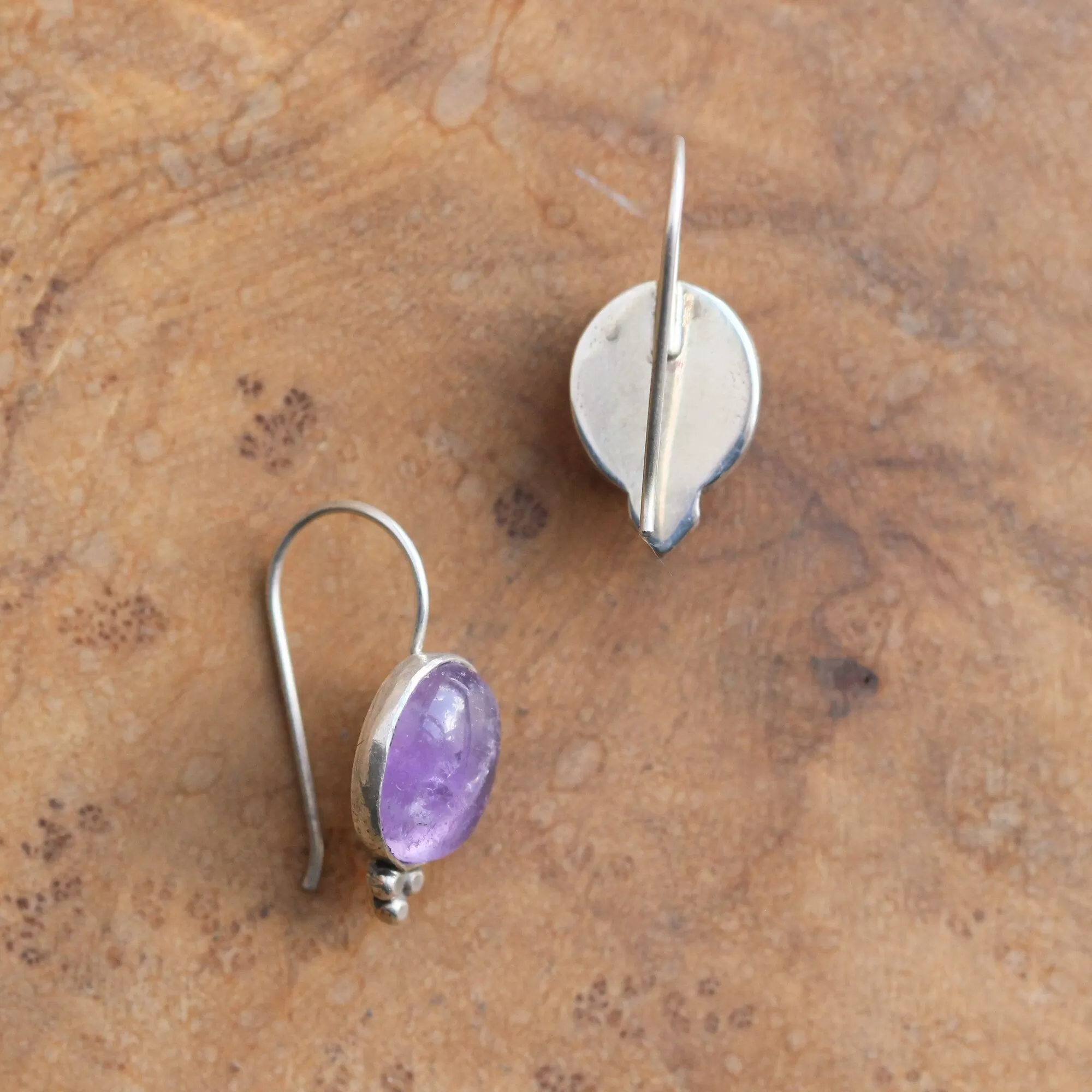 Amethyst Piper Earrings - Soft Amethyst Drop Earrings - Sterling Silver - Boho Amethyst Jewelry