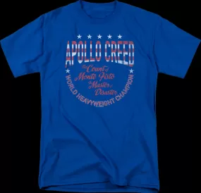 Apollo Creed World Heavyweight Champion Rocky T-Shirt