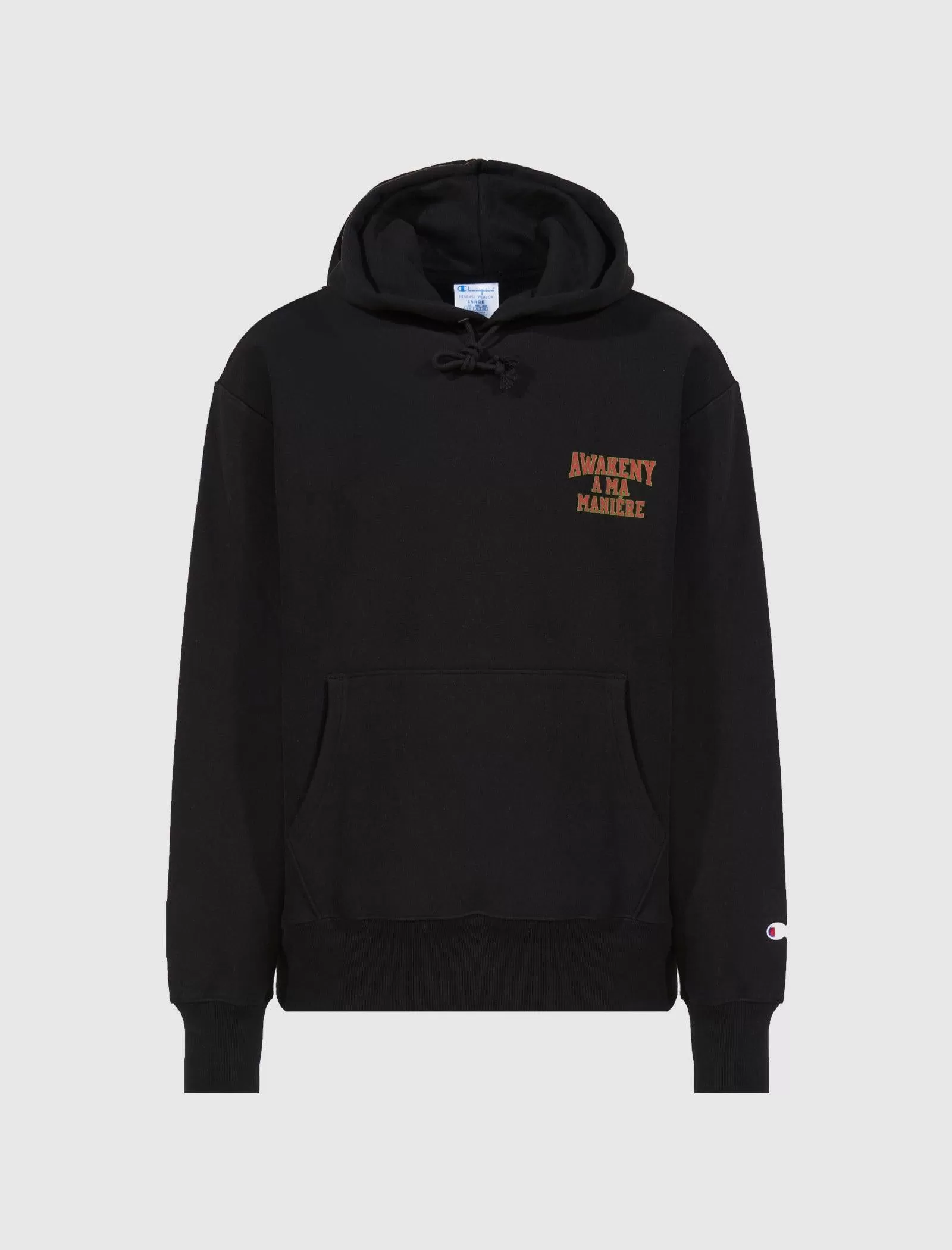 AWAKE NY REVERSIBLE WEAVE PULLOVER HOODIE