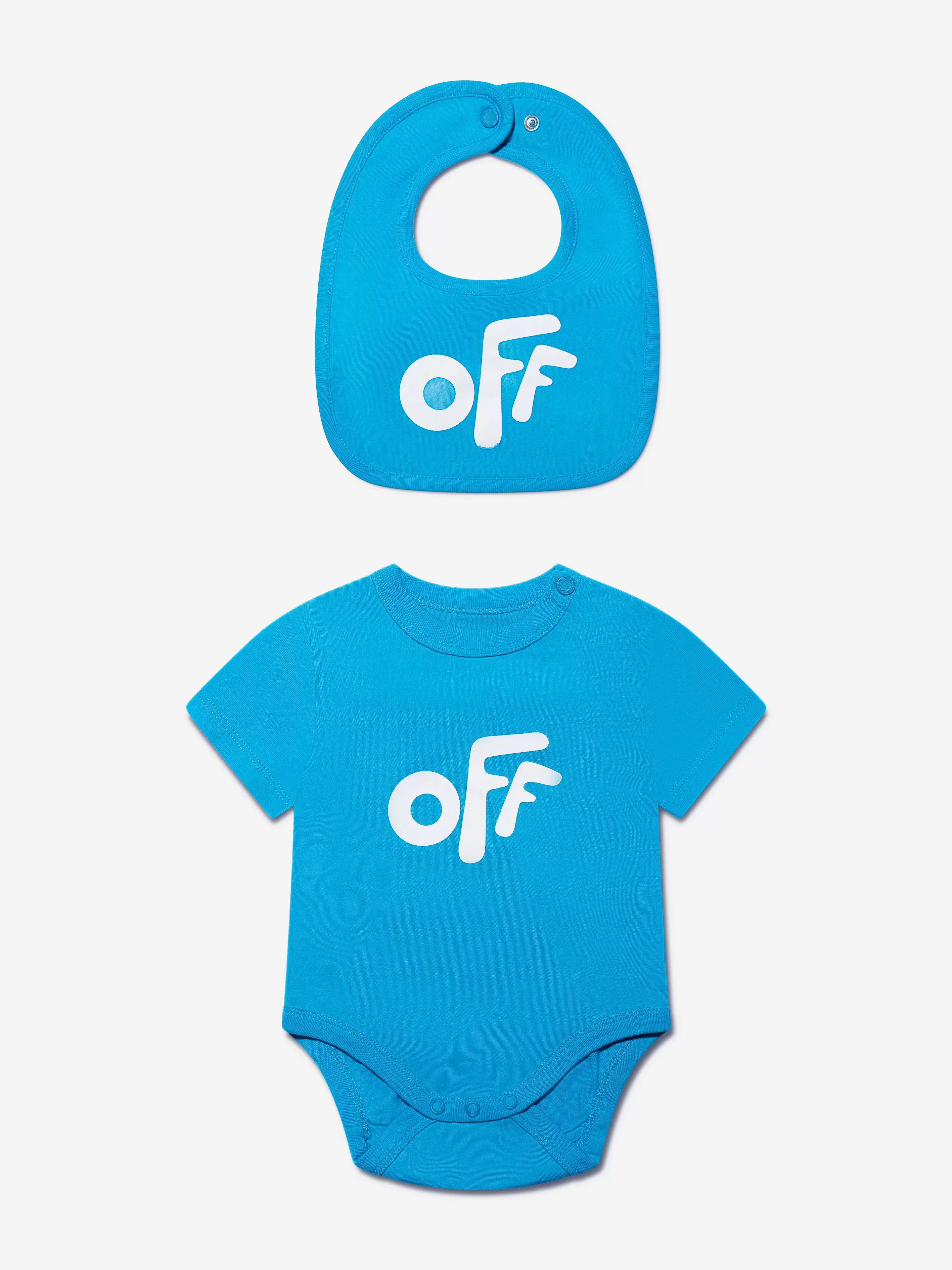 Baby Boys Bodysuit And Bib Set in Blue