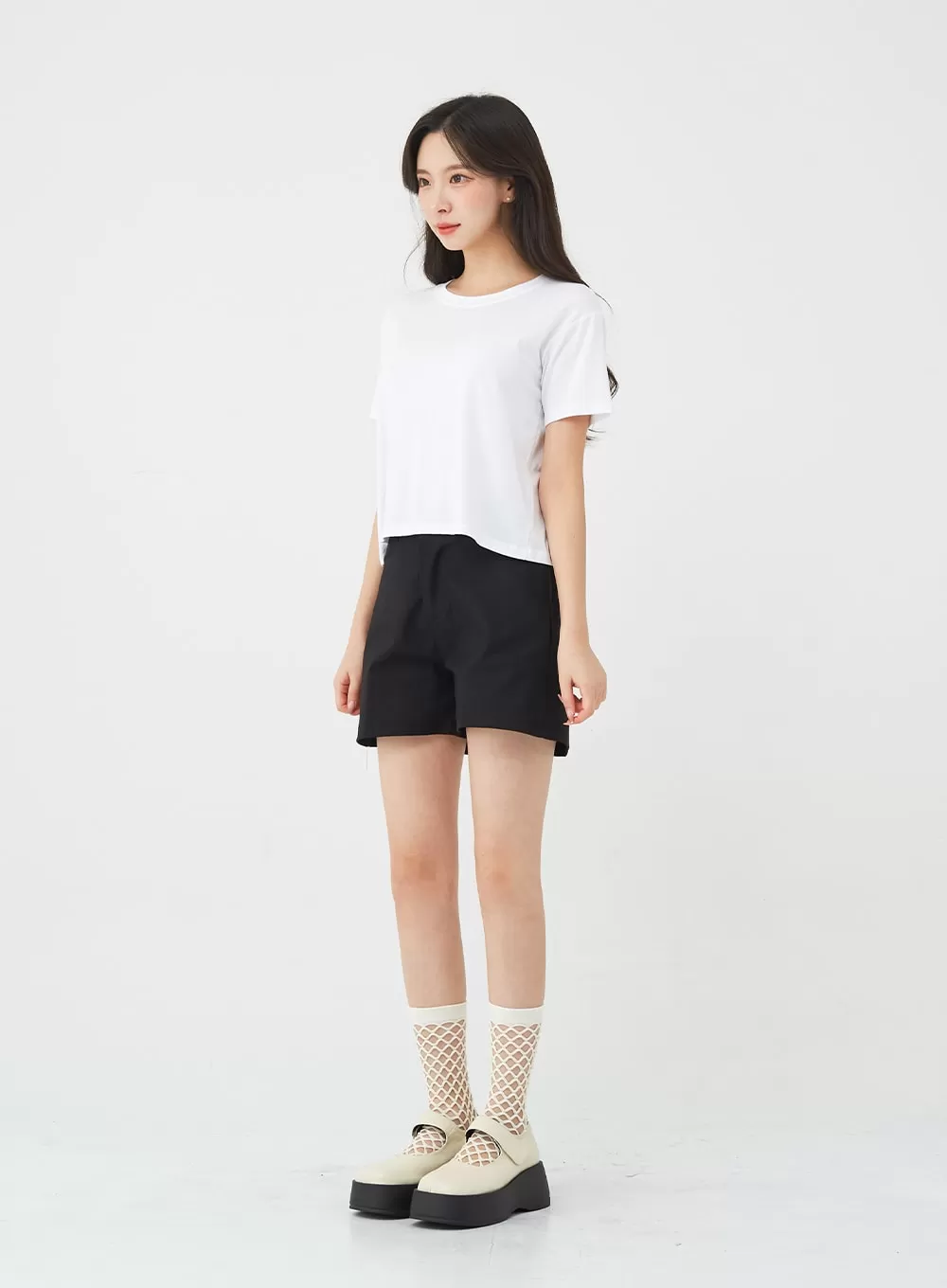 Back Slit Short Sleeve Tee BG11