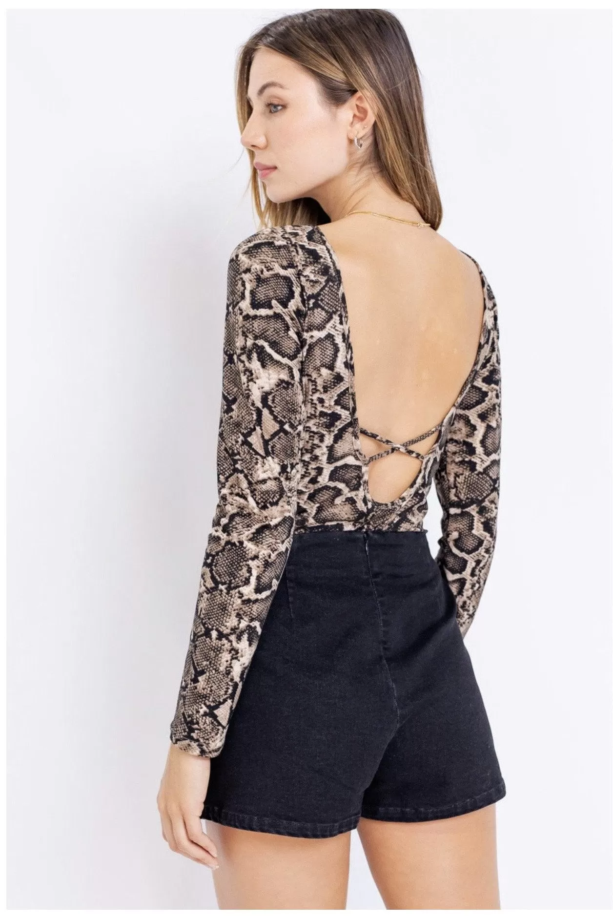 Backless Snake Bodysuit