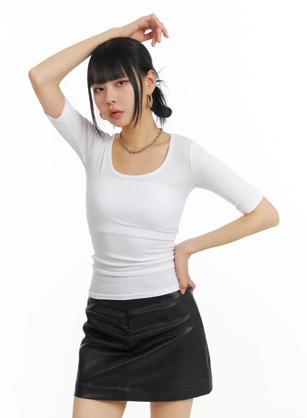 Basic Round Neck T-Shirt IM414