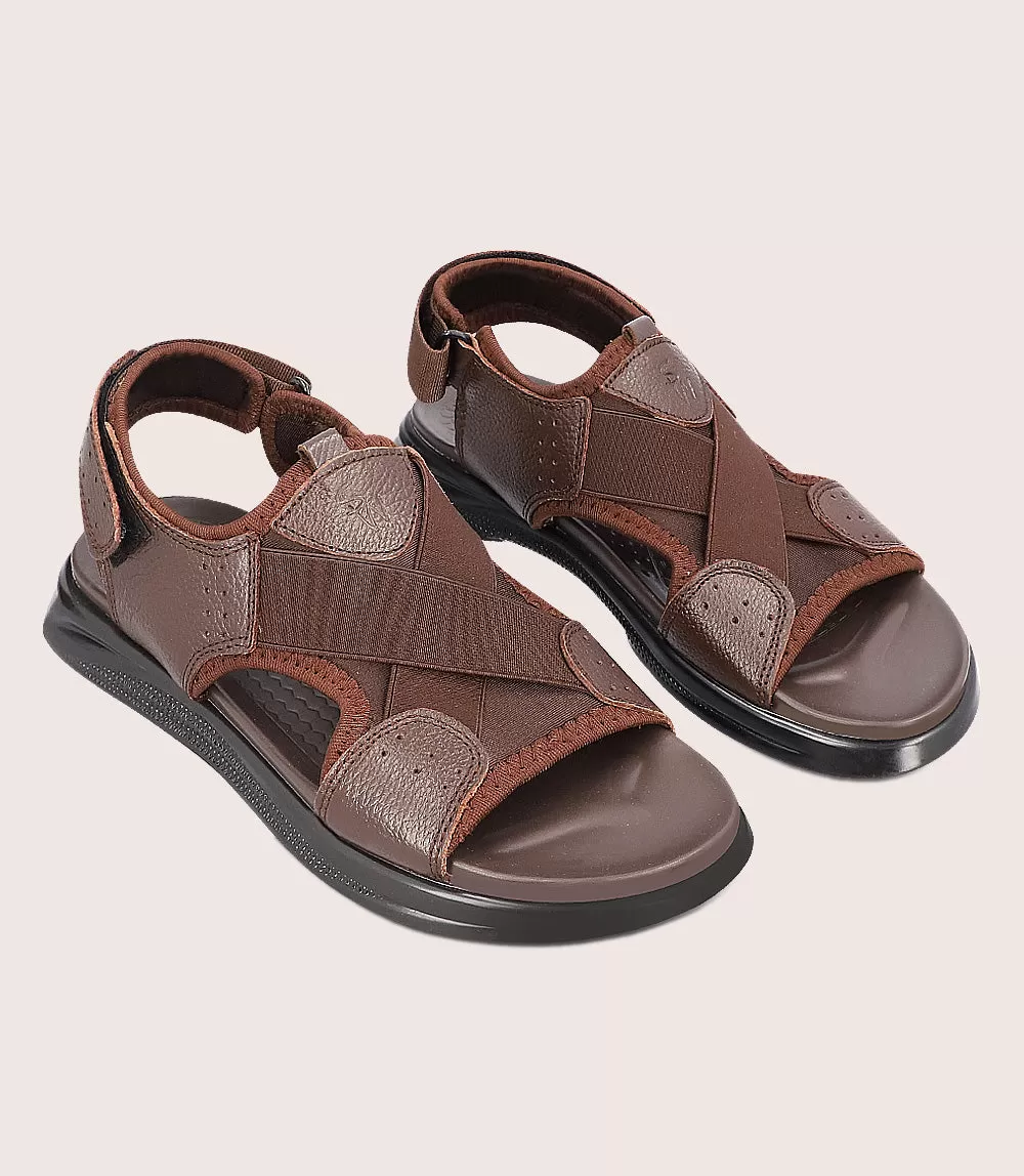 BM4419-DARKBROWN-Men Comfort Sandal