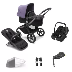 Bugaboo Fox 5, Cabriofix i-Size and Base Travel System - Graphite/Midnight Black/Astro Purple