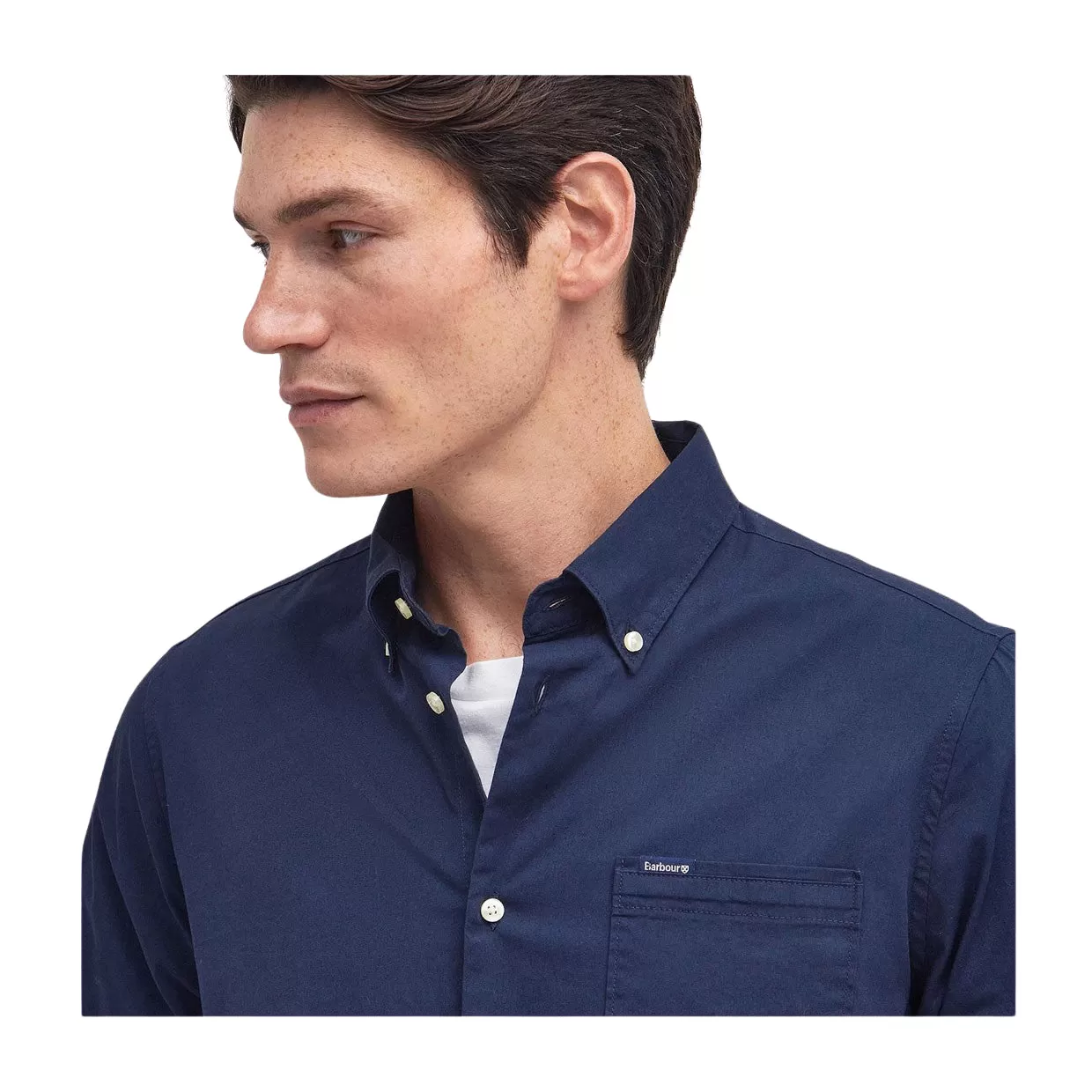 Camicia Uomo Barbour Comfort Stretch Blu