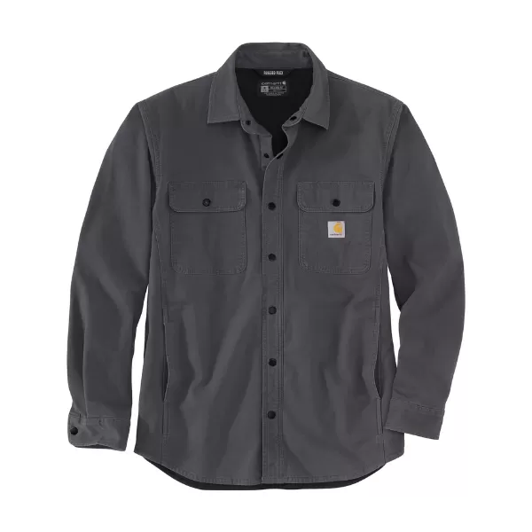 Carhartt Rugged Flex Canvas Fleece-Lined Shirt Jacket - Shadow