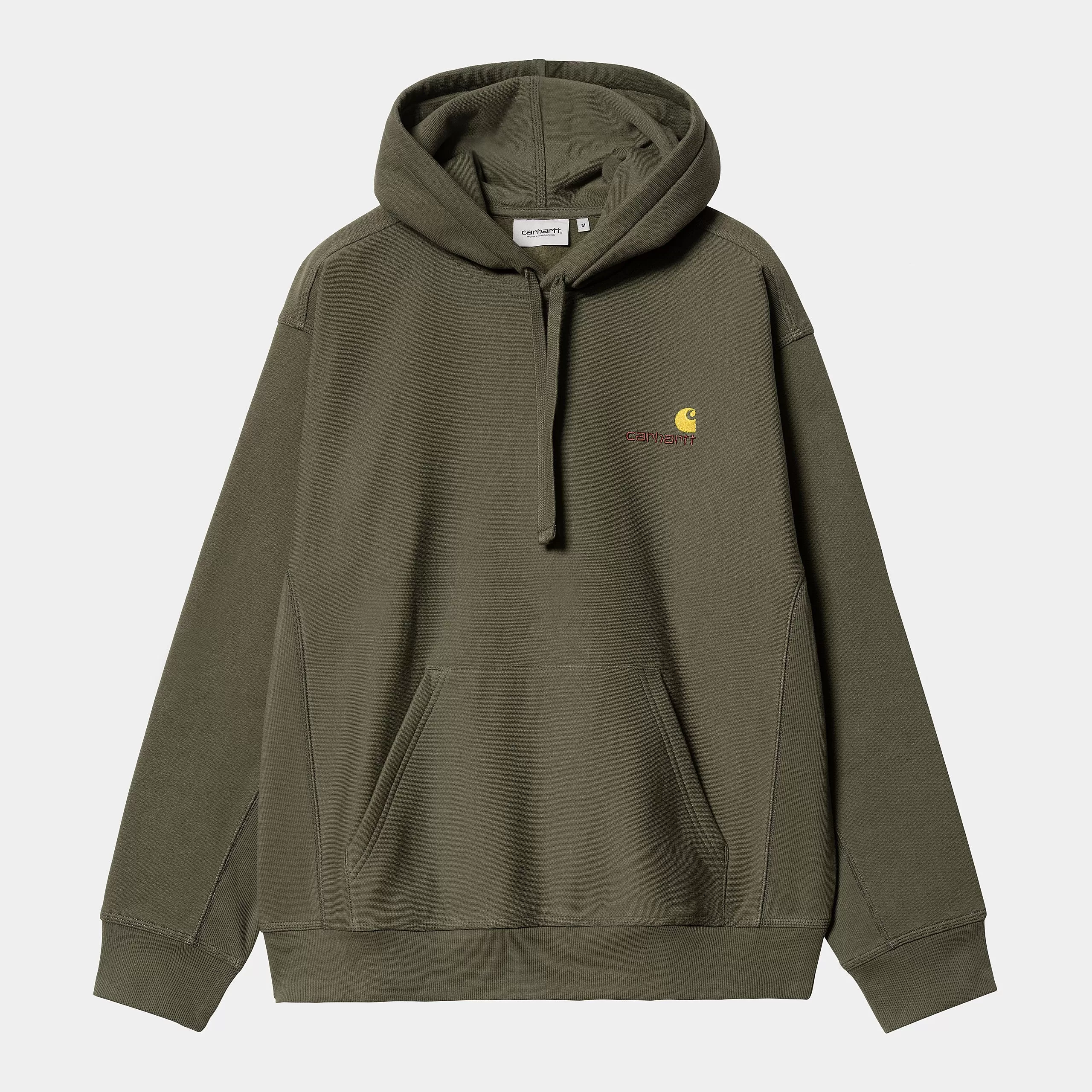 Carhartt WIP - American Script Pullover Hooded Sweatshirt - Plant