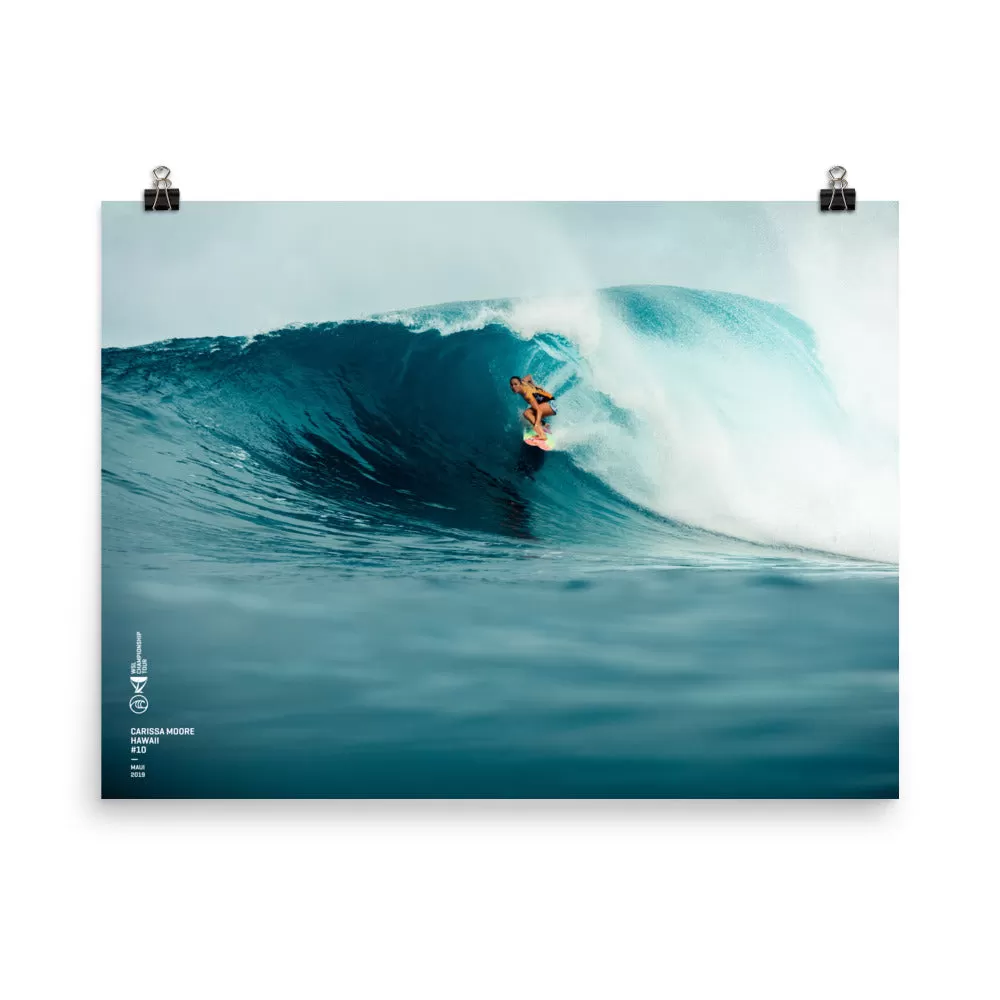 Carissa Moore Poster (Unframed): Maui 2019