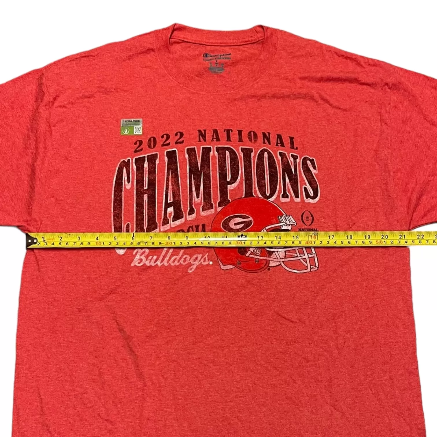 Champion Georgia Bulldogs 2022 Champions Red Shirt Size Large