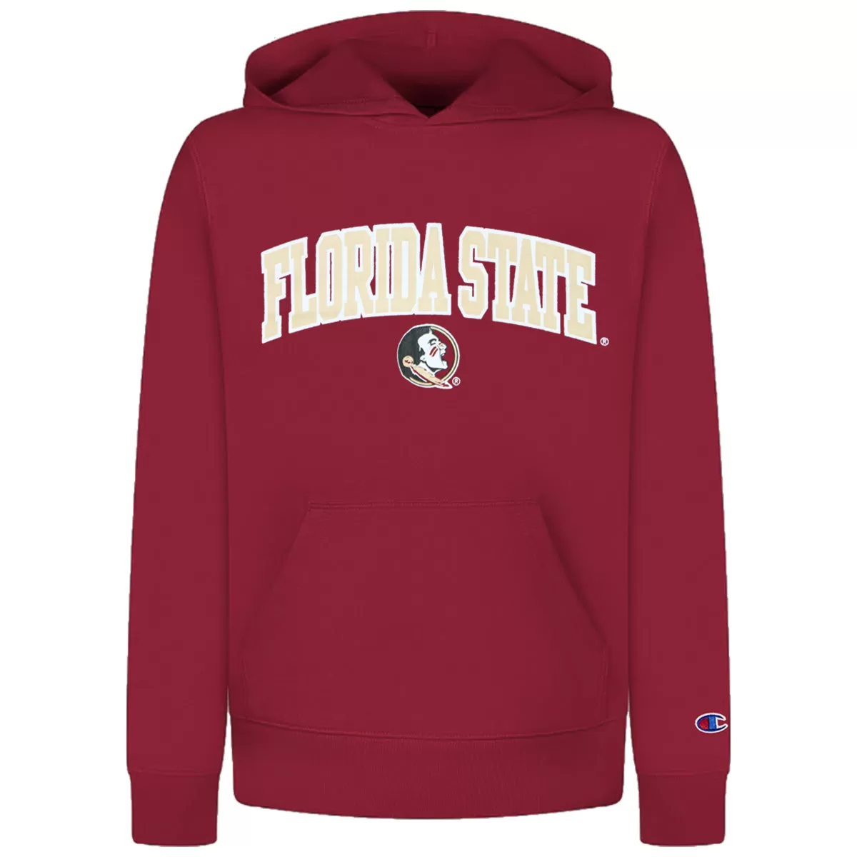 Champion Toddler Florida State Seminole Logo Hooded Sweat - Garnet