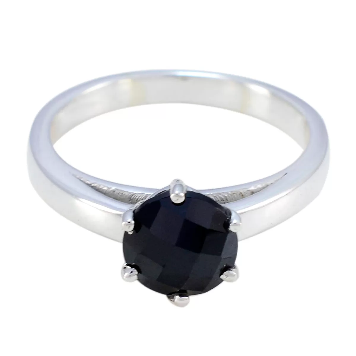 Charming Gem Black Onyx 925 Sterling Silver Ring Indian Bridal Jewelry