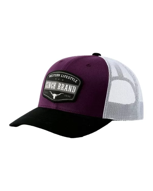 Cinch Men's Flexfit Woven Logo Patch Trucker Cap