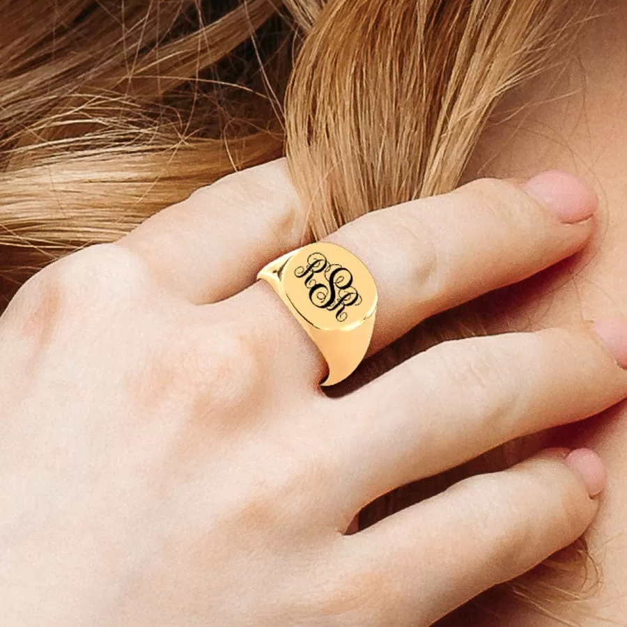 Classic Signet Monogram Ring