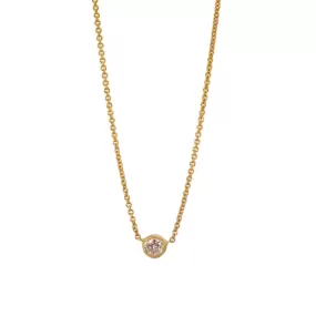 Classic Solitaire Diamond Necklace