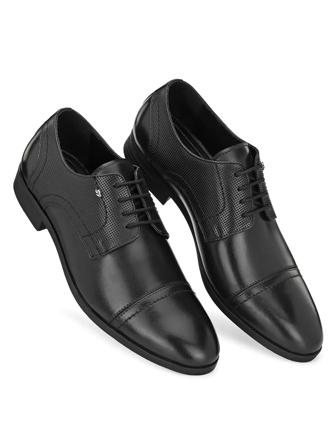 Delco Black Derby Shoes