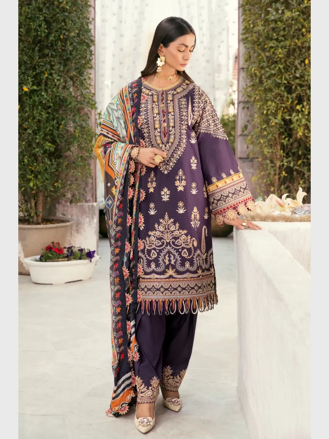 Designer Jacquard Lawn Embroidery