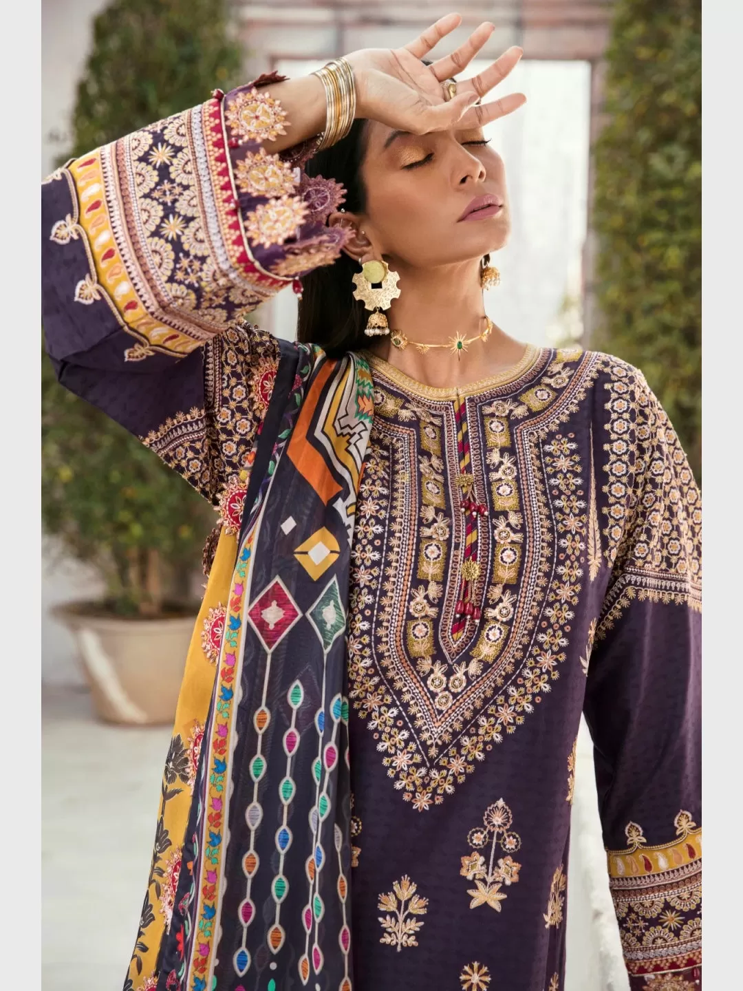 Designer Jacquard Lawn Embroidery