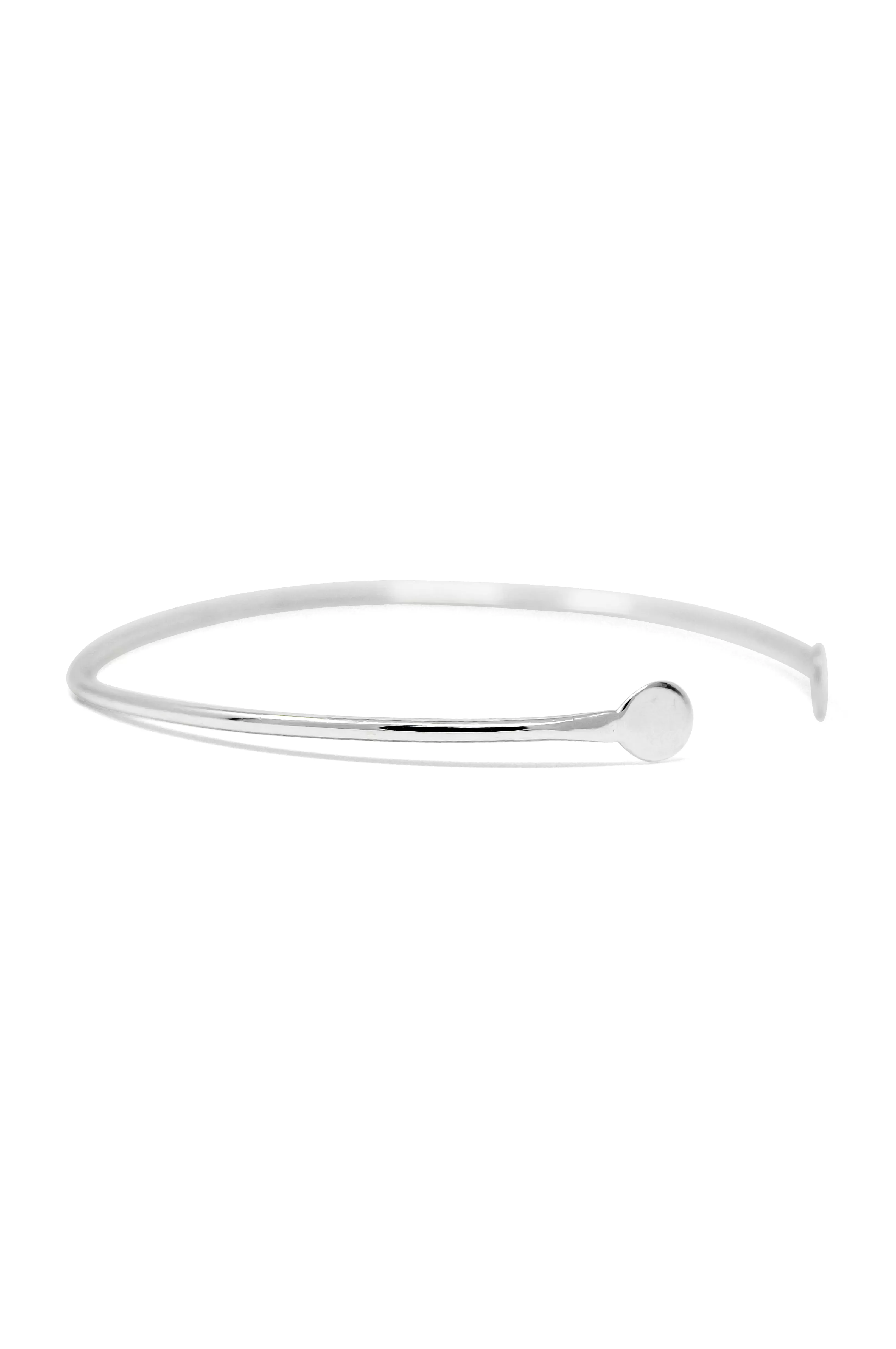 Dots & Dashes Sterling Silver Adjustable Bracelet