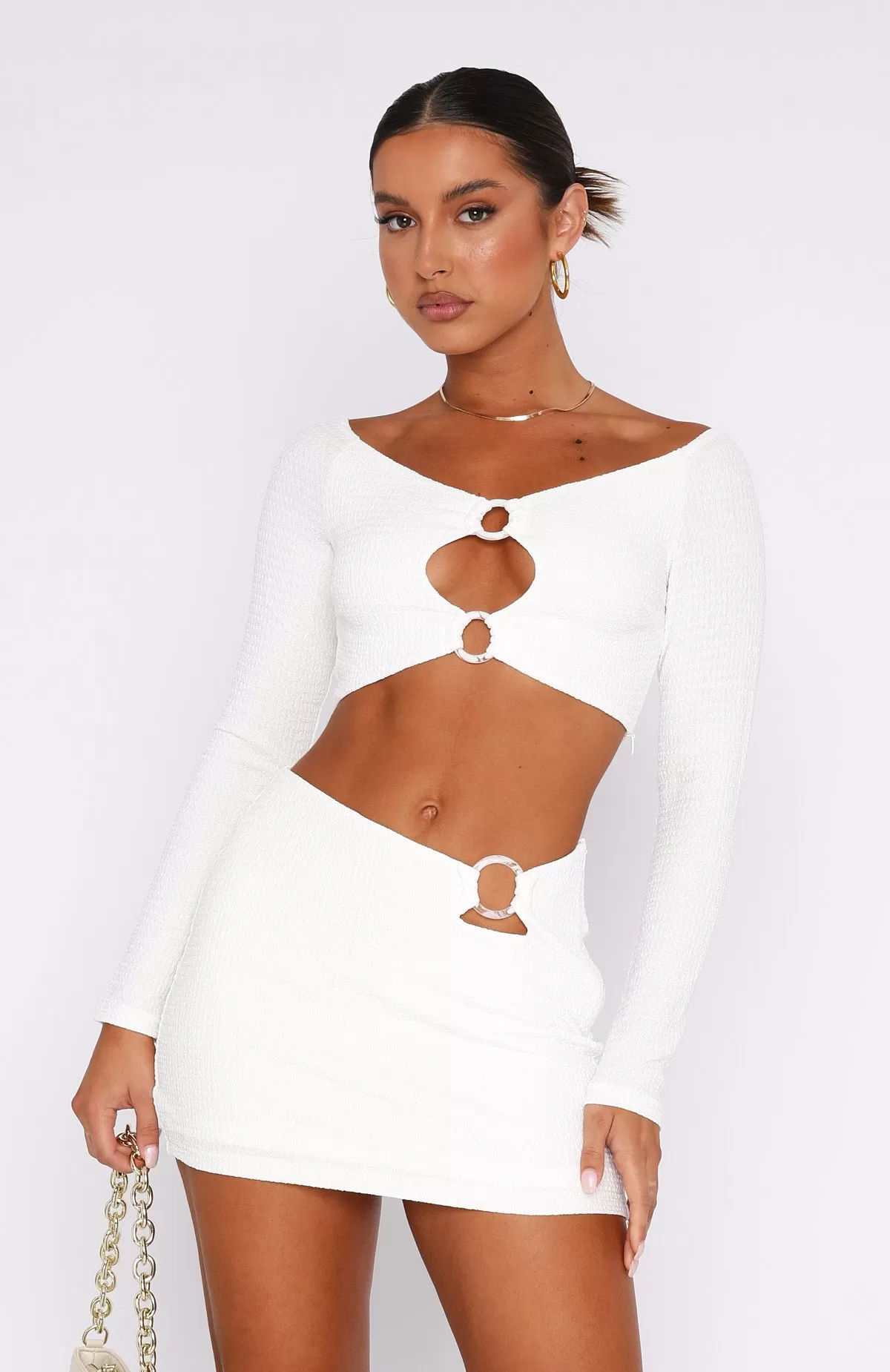 Endless Sunsets Mini Skirt White