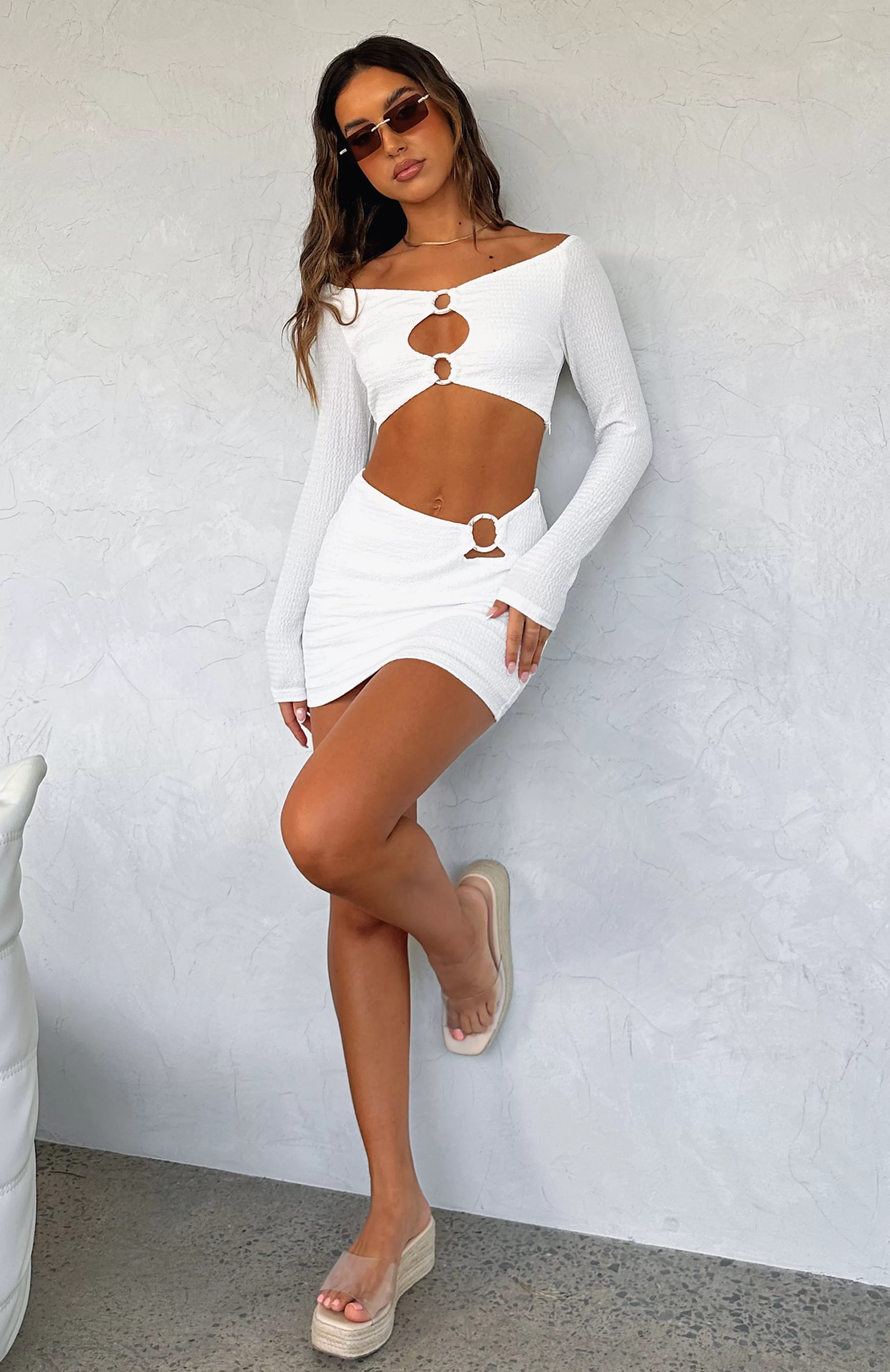 Endless Sunsets Mini Skirt White