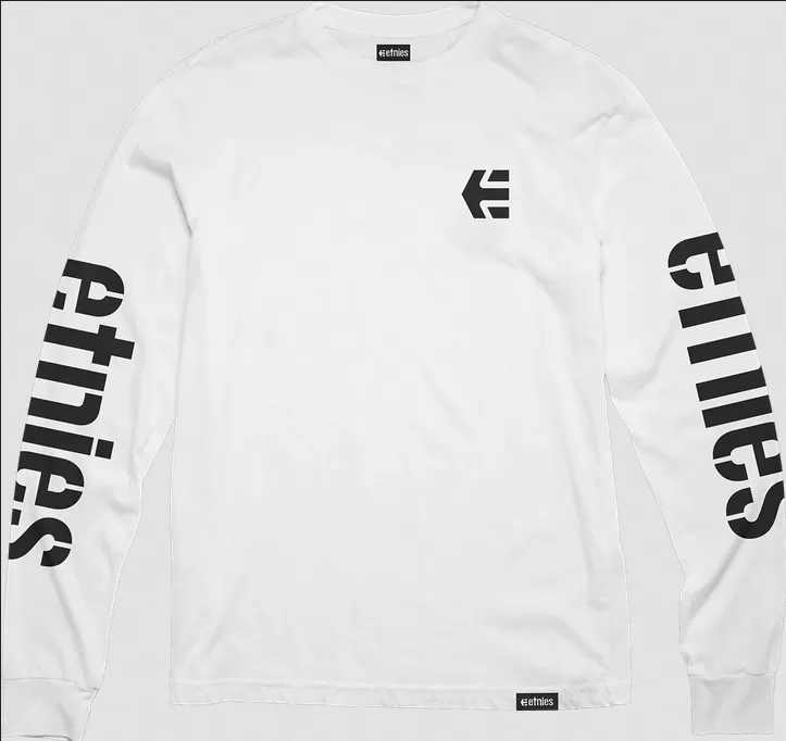 Etnies men's long sleeve t-shirt Icon 4130003779 110 white