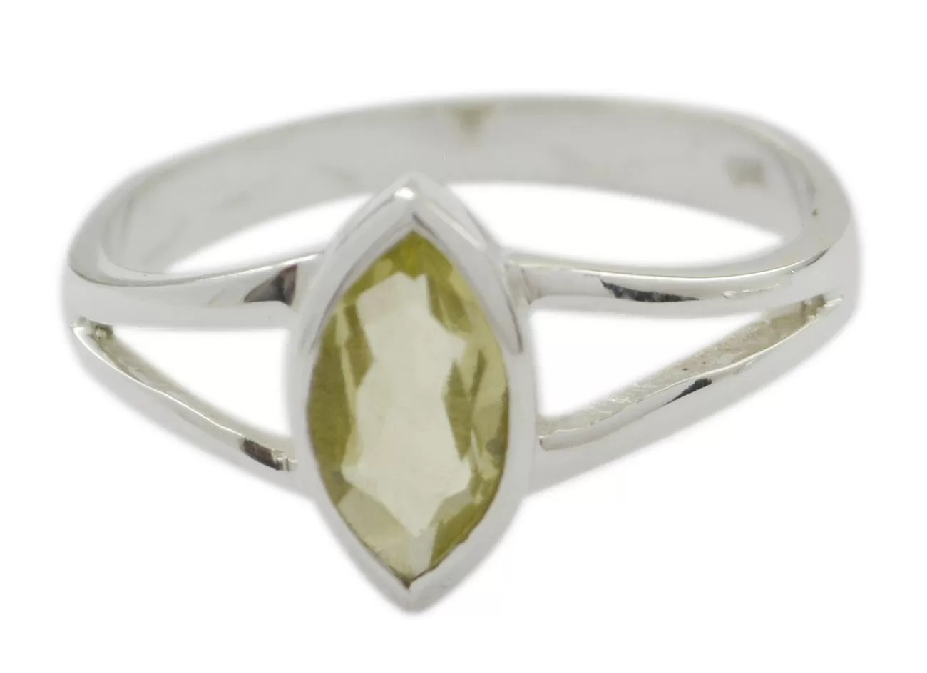 Exquisite Gem Lemon Quartz 925 Sterling Silver Ring Wholesale Jewellery