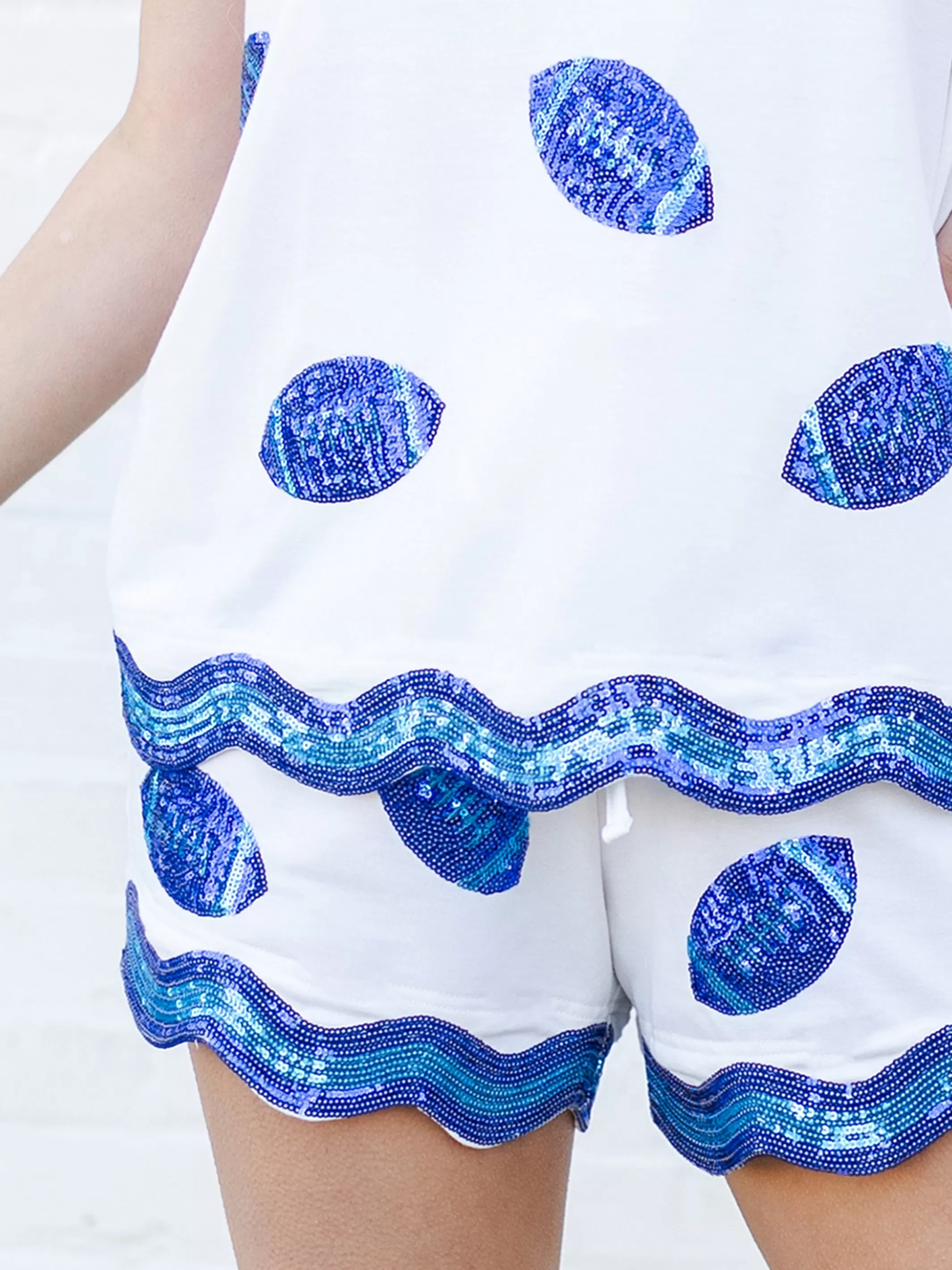 Ginny Top | Blue   White