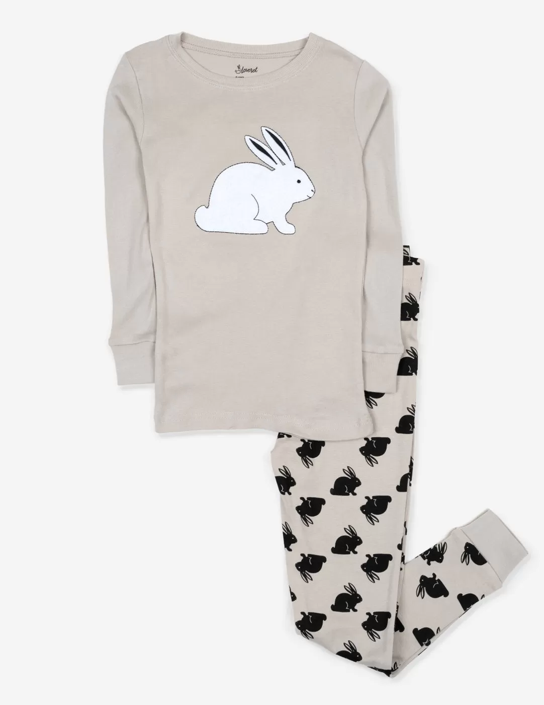 Grey Bunny Rabbit Cotton Pajamas