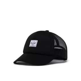 Herschel Black/White Toddler Whaler Mesh Hat 2-4 Years