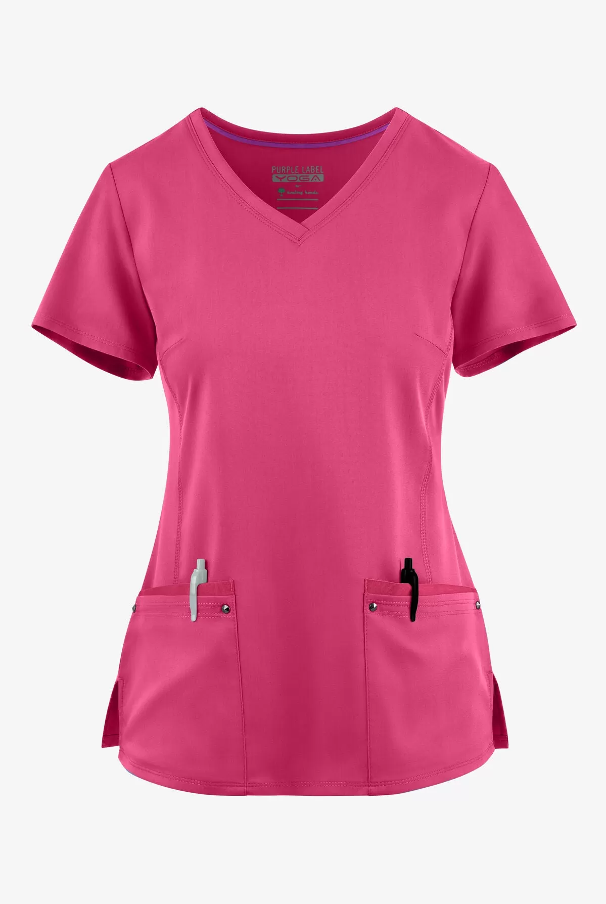 HH Purple Label Women's Juliet V-Neck Yoga Scrub Top 2245