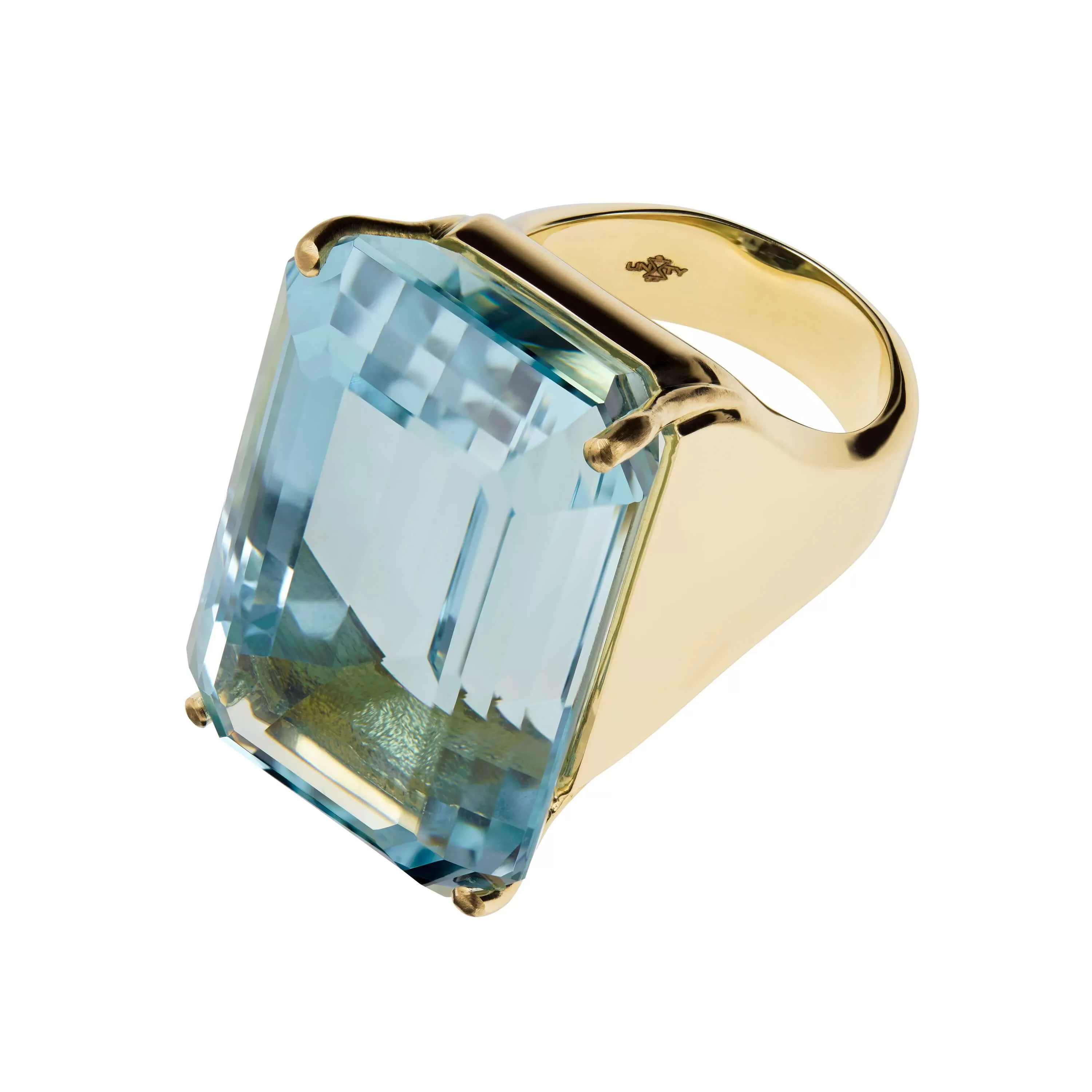 Koko ~ Aquamarine Gold Ring