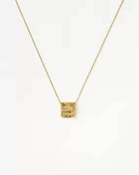 Lucy Williams Byzantine Square Coin Pendant Necklace | 18ct Gold Plated Vermeil