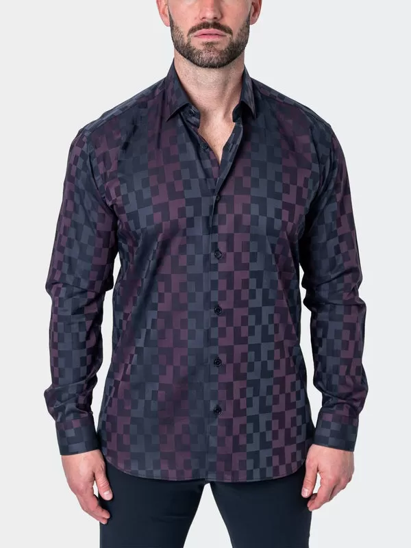 Maceoo Shirt | Fibonacci Labyrinth Purple