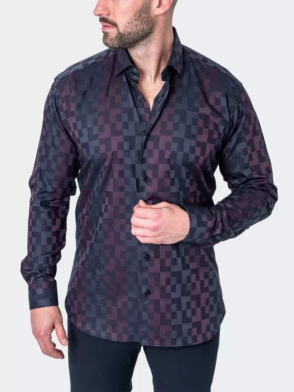 Maceoo Shirt | Fibonacci Labyrinth Purple