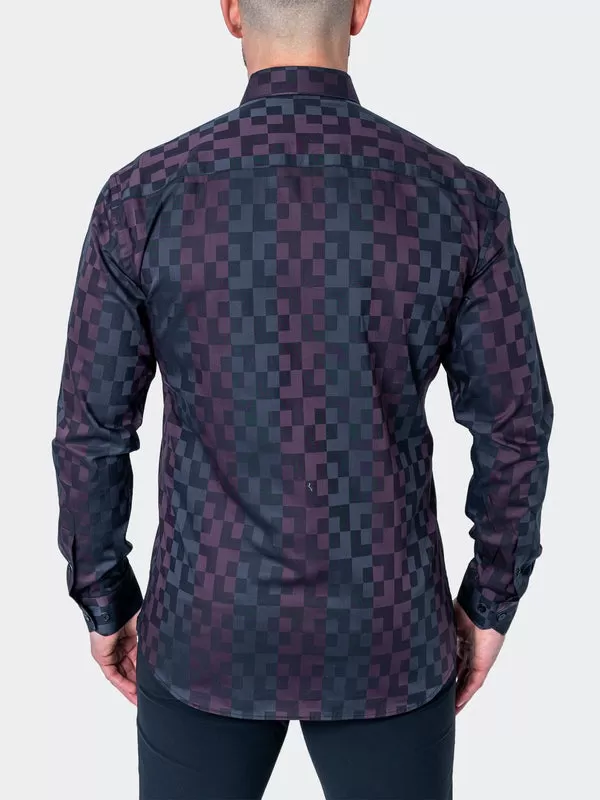 Maceoo Shirt | Fibonacci Labyrinth Purple